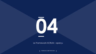 THERE IS A BETTER WAY
Le Framework SCRUM : aperçu
04
25
 