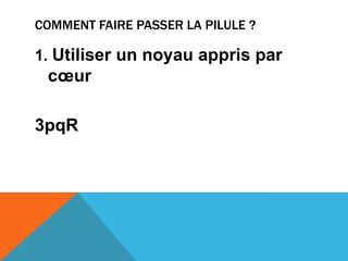 Rajouter des modifications en fonction de l’applicationEXEMPLE Noyau « Sécurité »