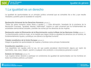 Sensibilizacion en igualdad de genero curso electronica | PDF