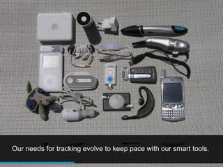 Our needs for tracking evolve to keep pace with our smart tools.
 