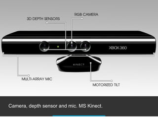 Camera, depth sensor and mic. MS Kinect.
 