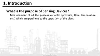 Process Control Presentation on Sensing devices as temperature Sensors ...