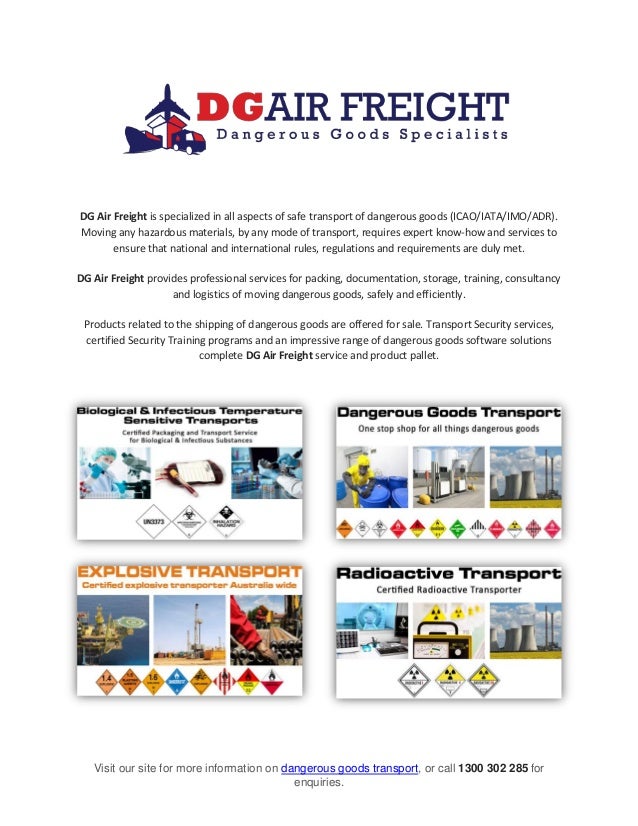 Sensitive And Dangerous Goods Transport