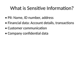 sensitive_info_training how to manage sensitive information | PPTX