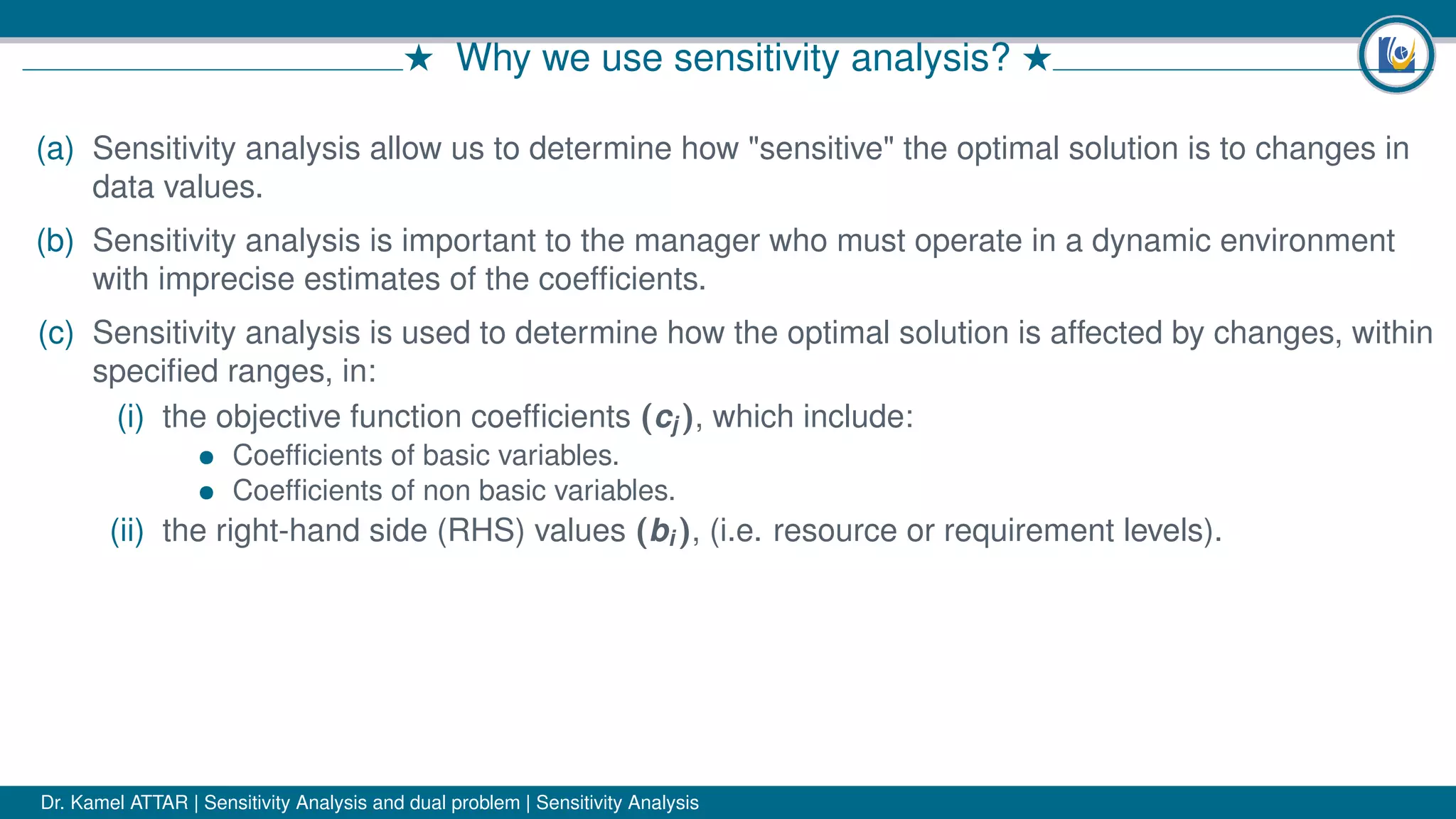 Operations research(Sensitivity analysis) | PDF