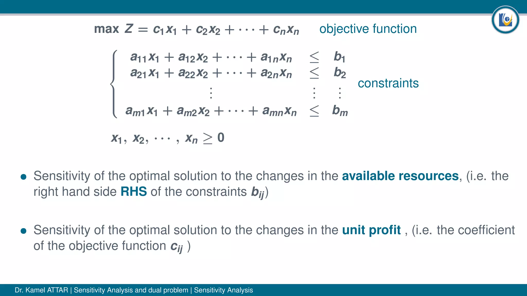 Operations research(Sensitivity analysis) | PDF