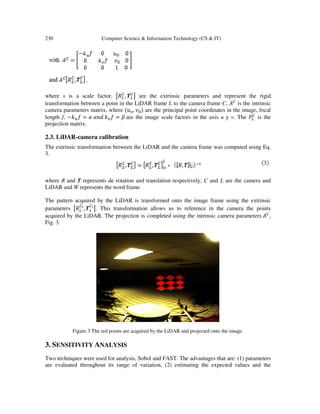 Sensitivity analysis in a lidar camera calibration | PDF