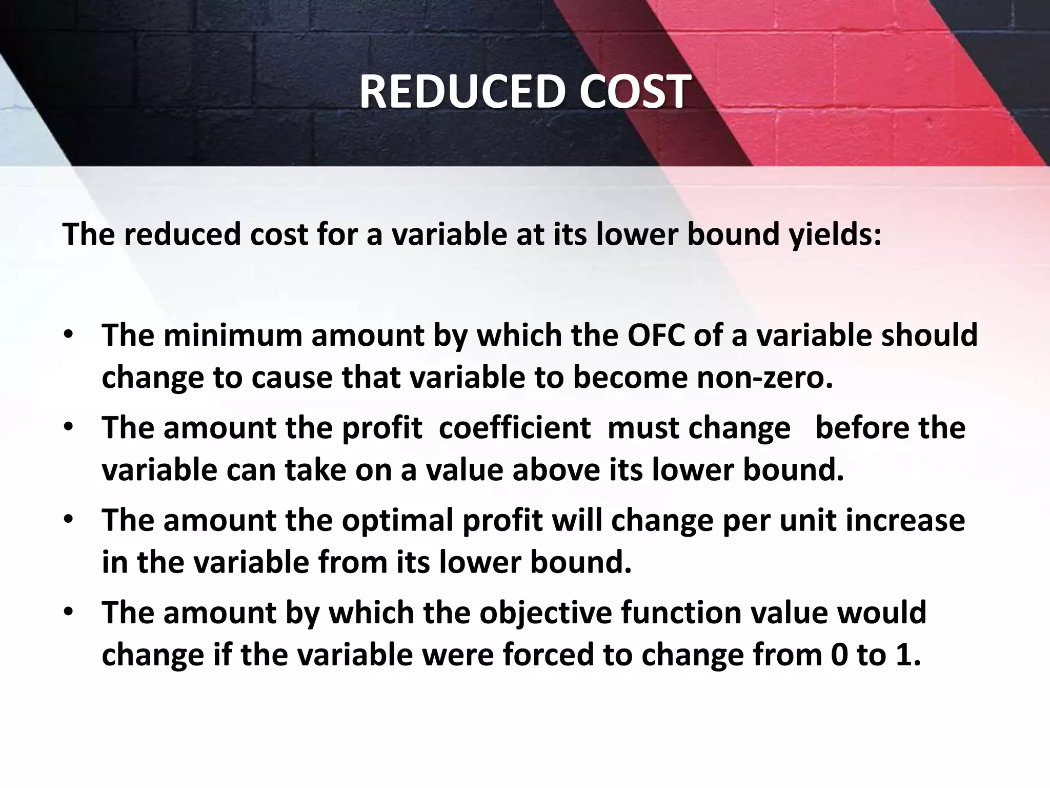 Sensitivity analysis in linear programming problem ( Muhammed Jiyad ...