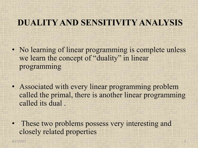 Sensitivity analysis linear programming copy | PPT