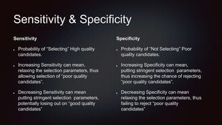 Sensitivity and Specificity in Predictive Modeling | PPTX
