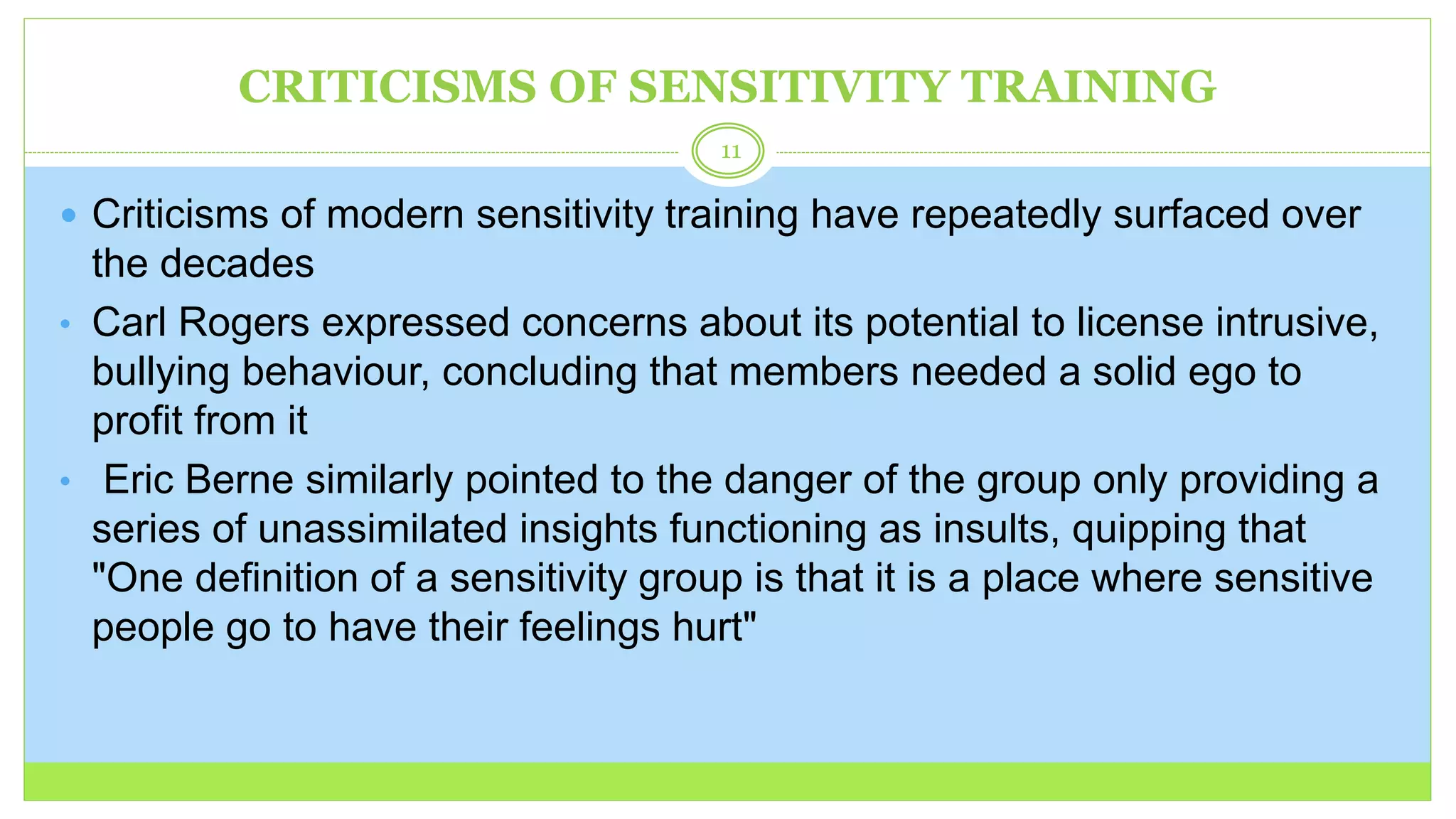 Sensitivity training | PPTX