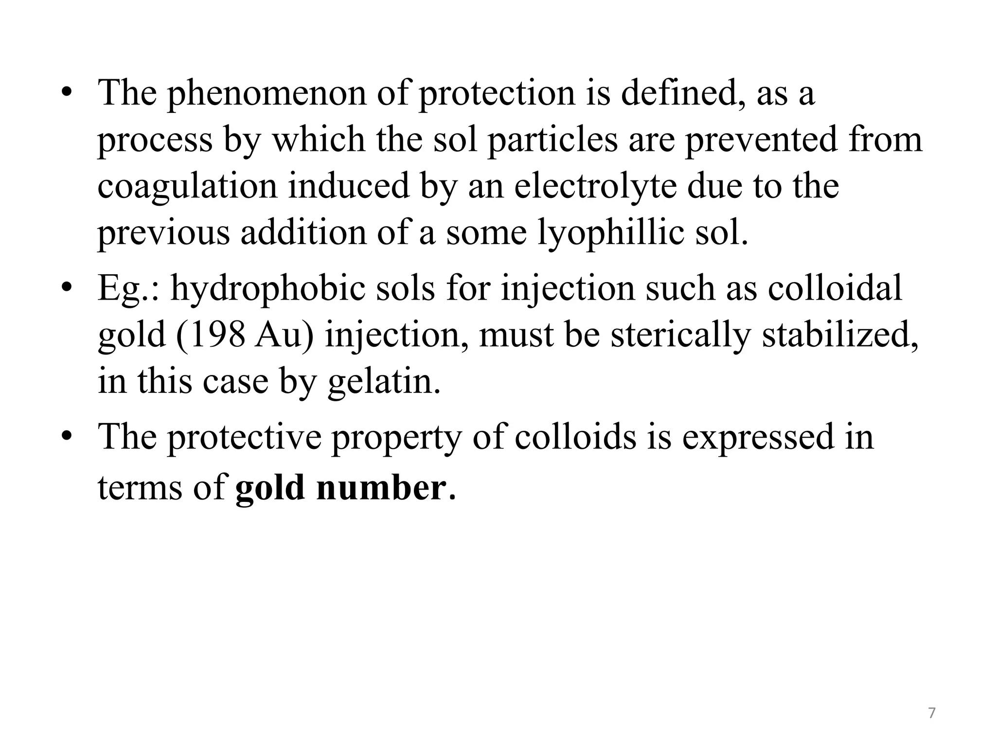 Sensitization and protective colloidal action | PPTX