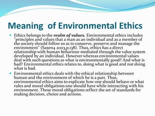 Sensitization programme on environmental ethics.pptx