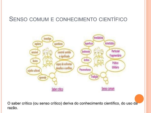Senso comum e conhecimento científico | PPTX