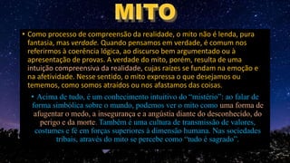 senso comum filosofia e mito | PPTX