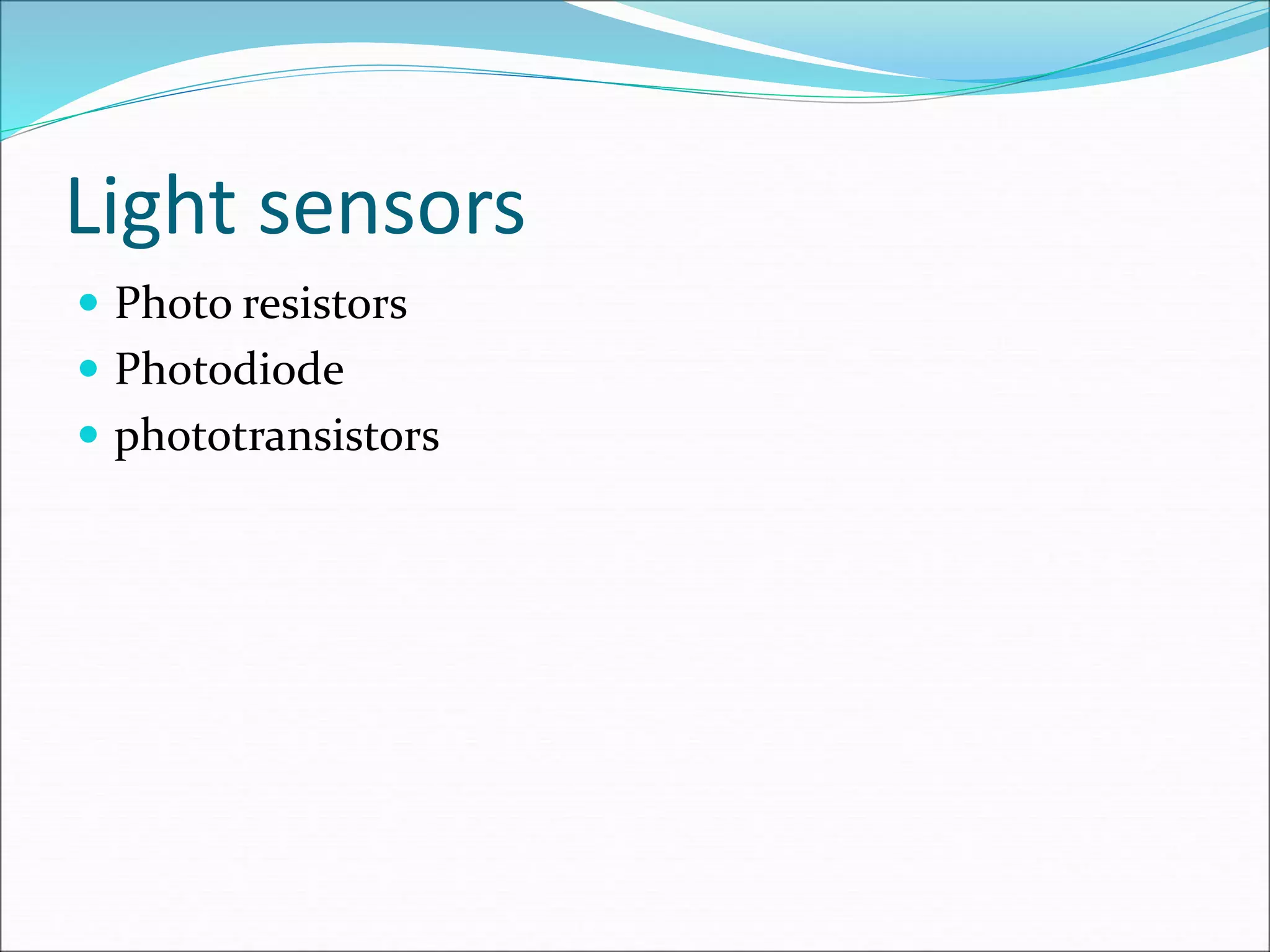 Sensor and transducers | PPT