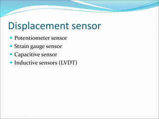 Sensor and transducers | PPT