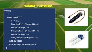 Sensor based smart agriculture system | PPTX