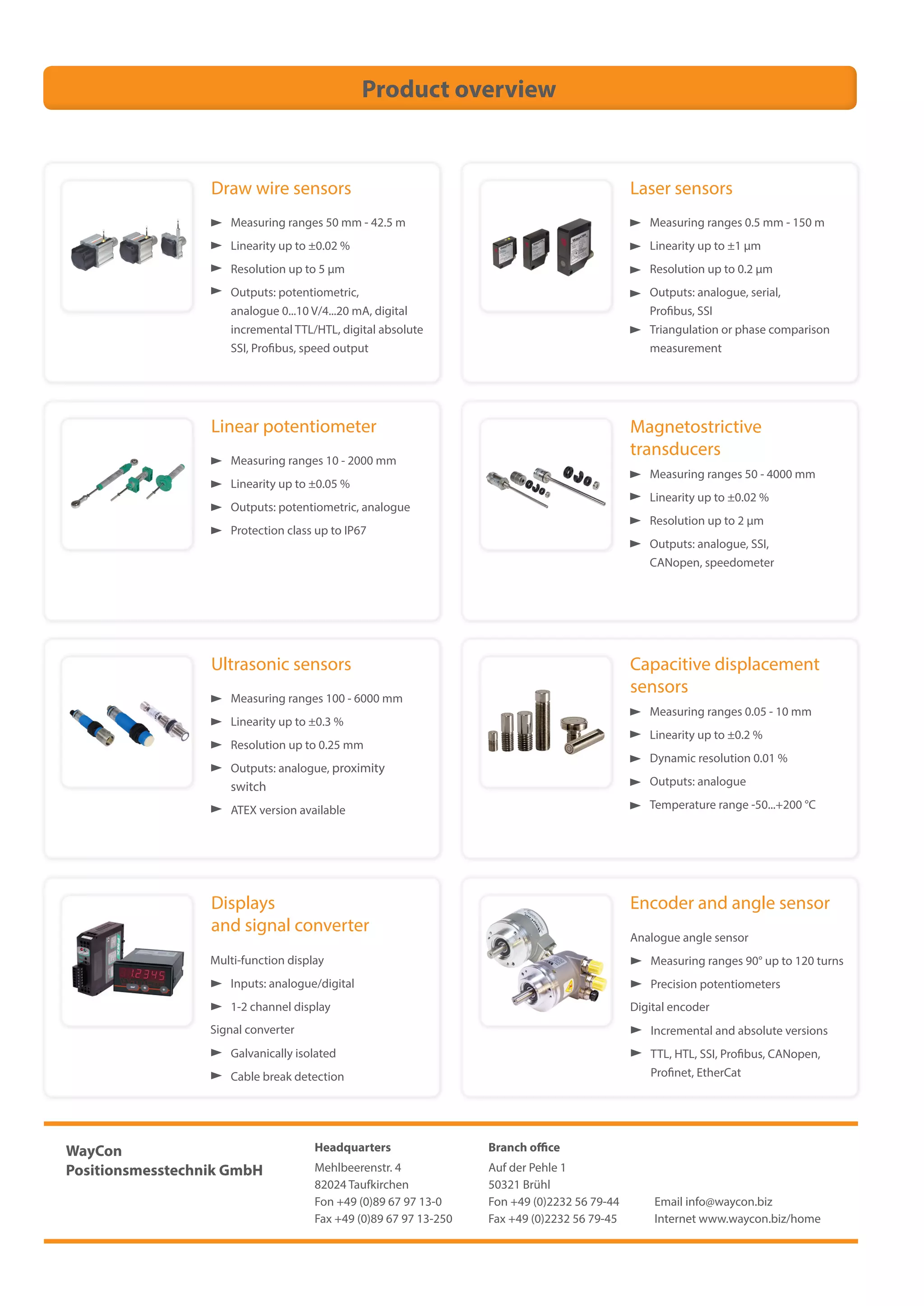 Sensor catalogue PDF