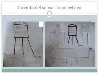 Circuito del sensor fotoelectrico
 