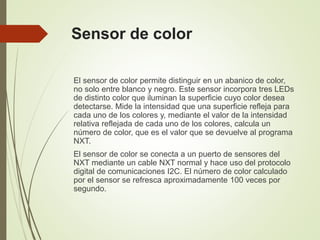 Nxt Sensor de color. | PPTX
