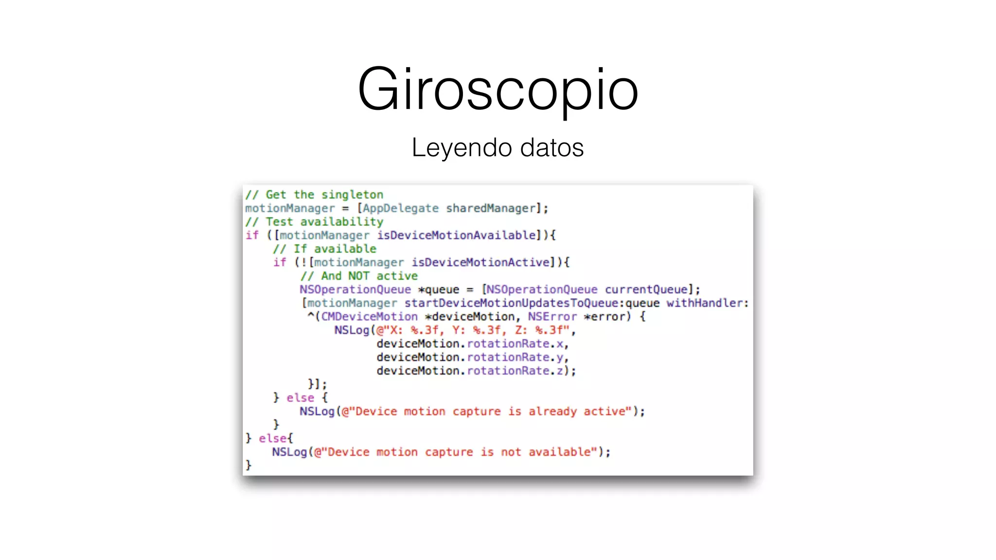 Giroscopio
Leyendo datos
 