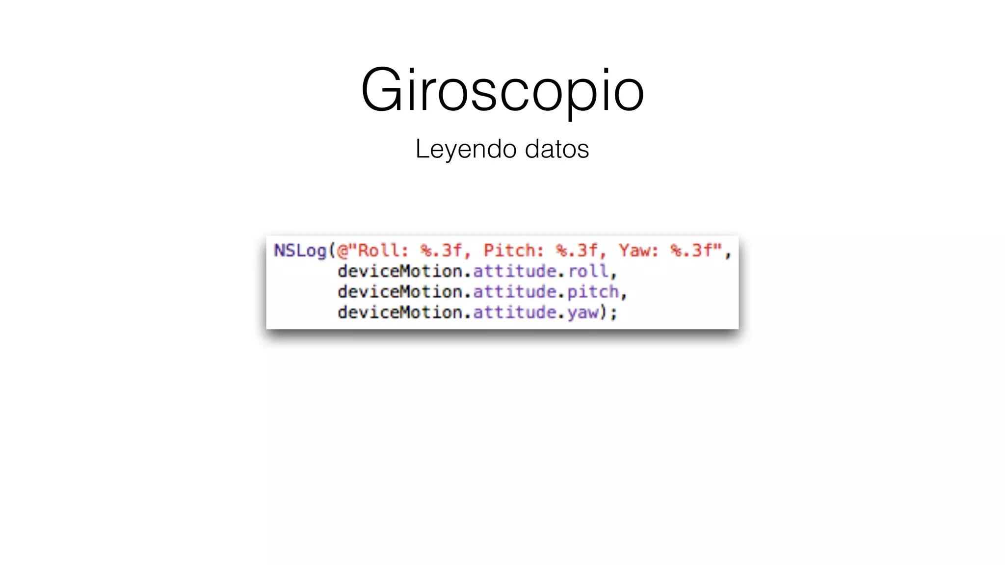Giroscopio
Leyendo datos
 