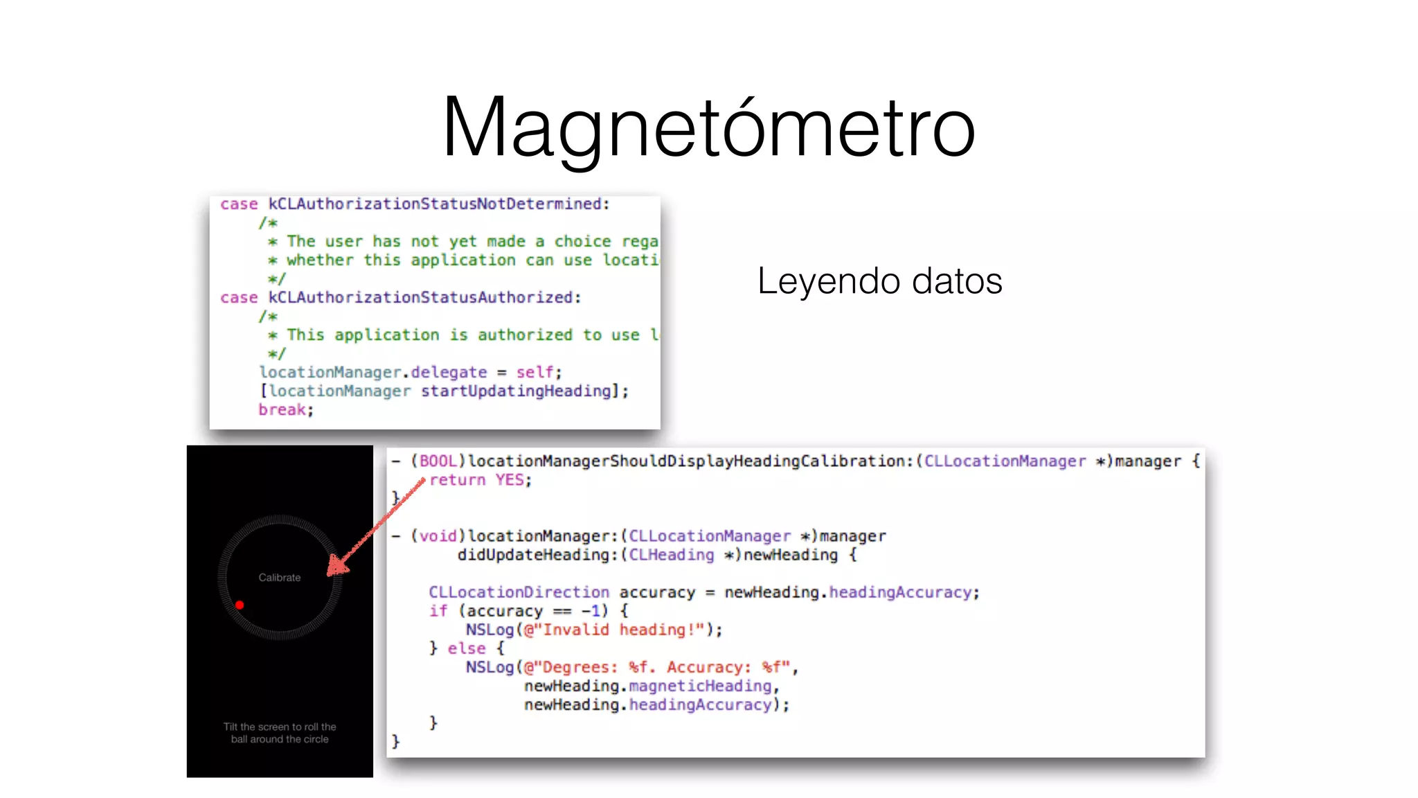 Magnetómetro
Leyendo datos
 