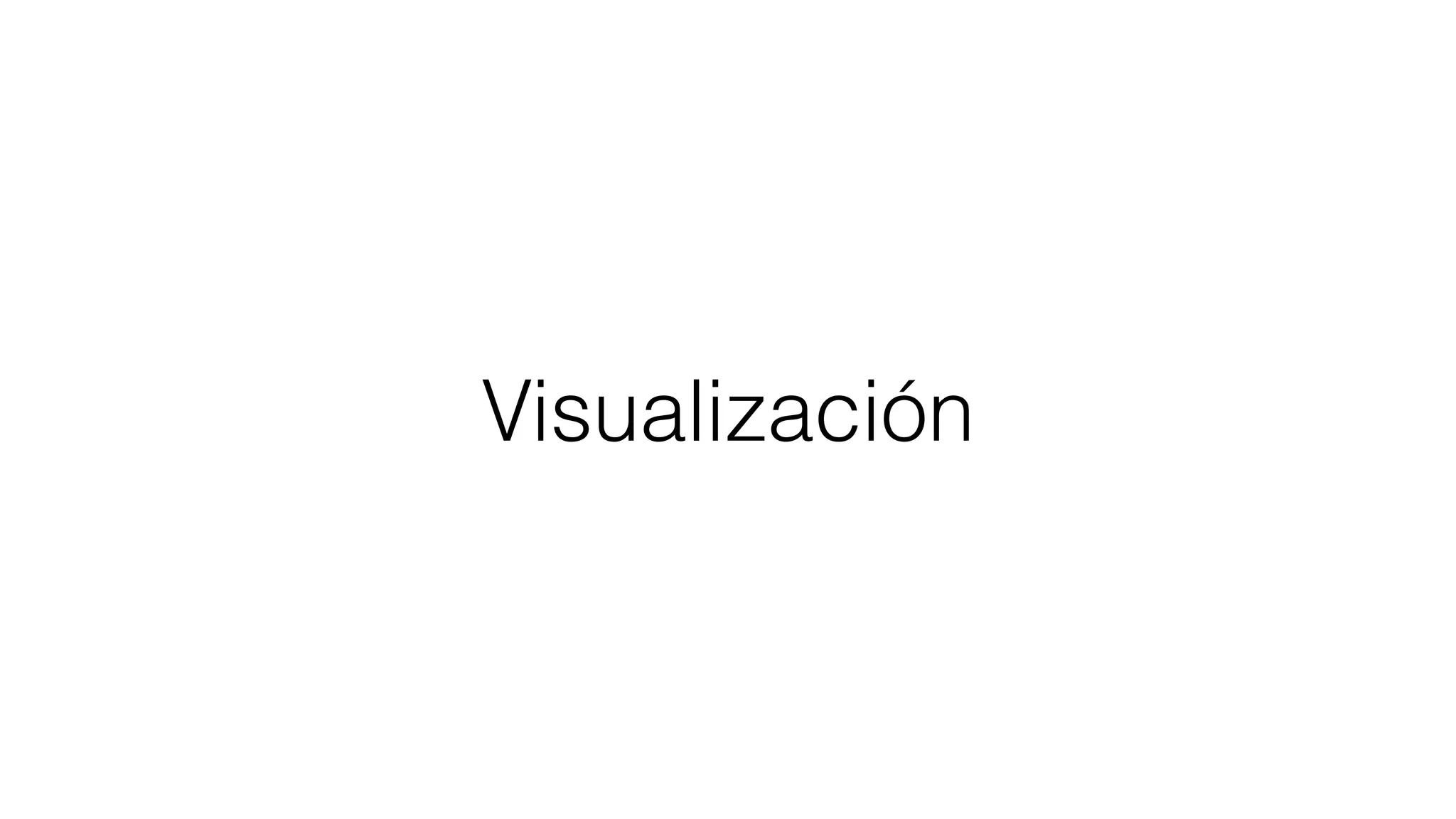 Visualización
 