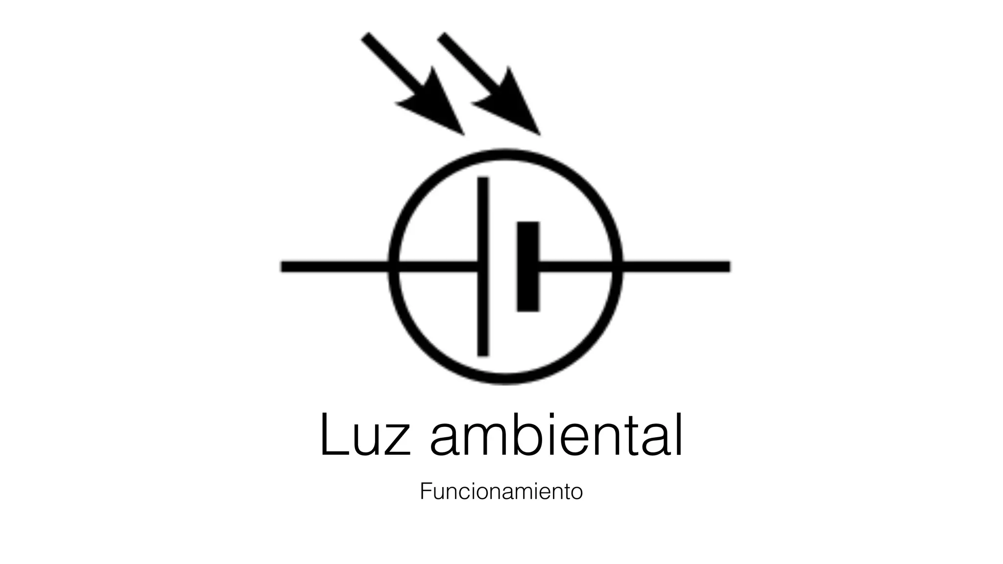 Luz ambiental
Funcionamiento
 