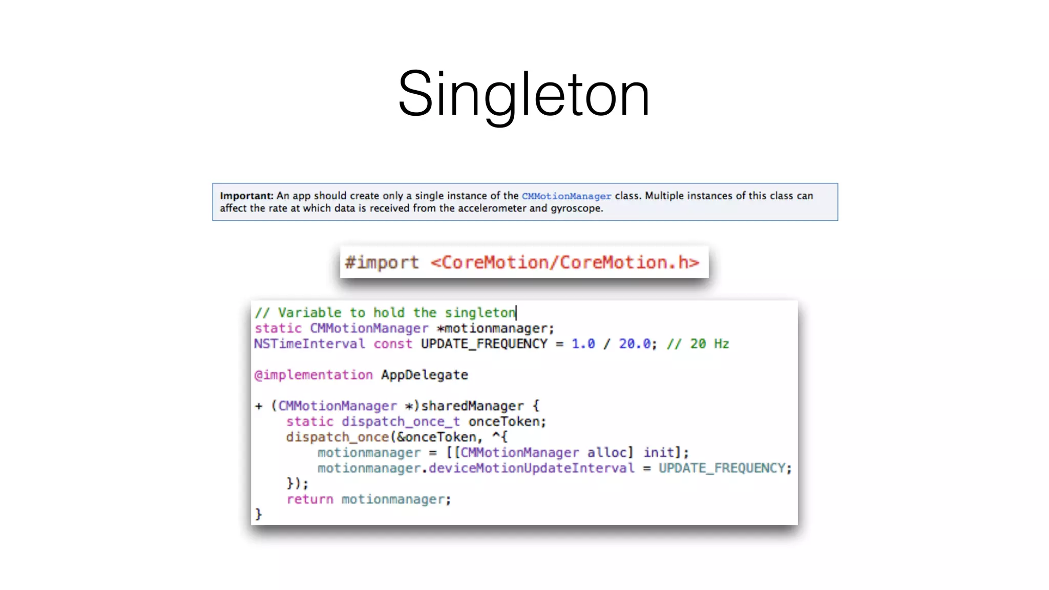 Singleton
 