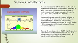 Sensores Fotoeléctricos
 