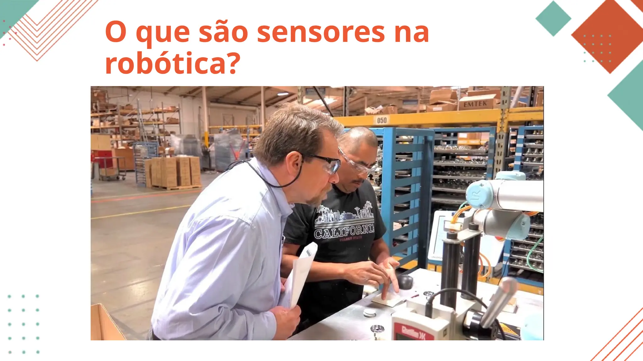 O que são sensores na
robótica?
 