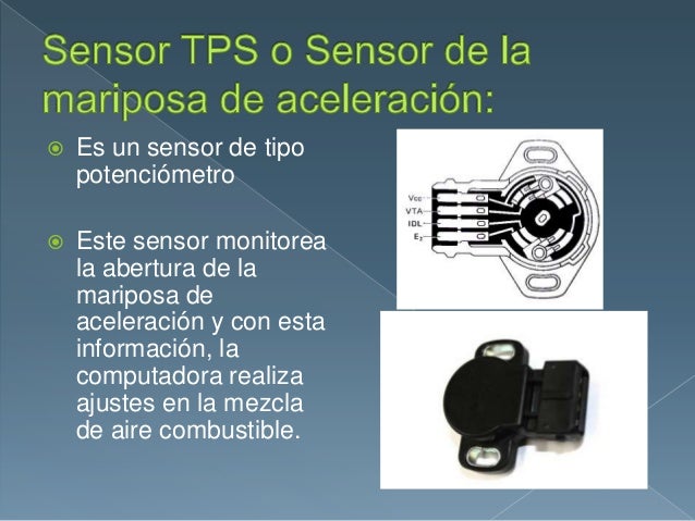 Sensores del sistema de inyección de combustible