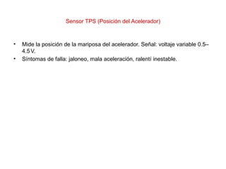 Sensor Inestable los Sensores y Actuadores Inyección Electrónica Honda .pptx