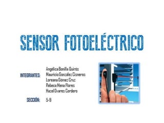 Sensor fotoeléctrico con aplicación de contador