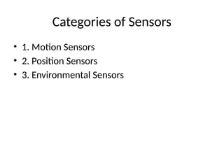Comprehensive Guide to Android Sensor Fundamentals and Programming | PPTX