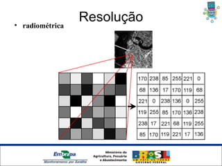• radiométrica
                     Resolução




           Unidade Síntese
 