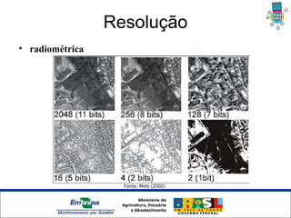 Resolução
• radiométrica




                             Fonte: Melo (2002)




           Unidade Síntese
 