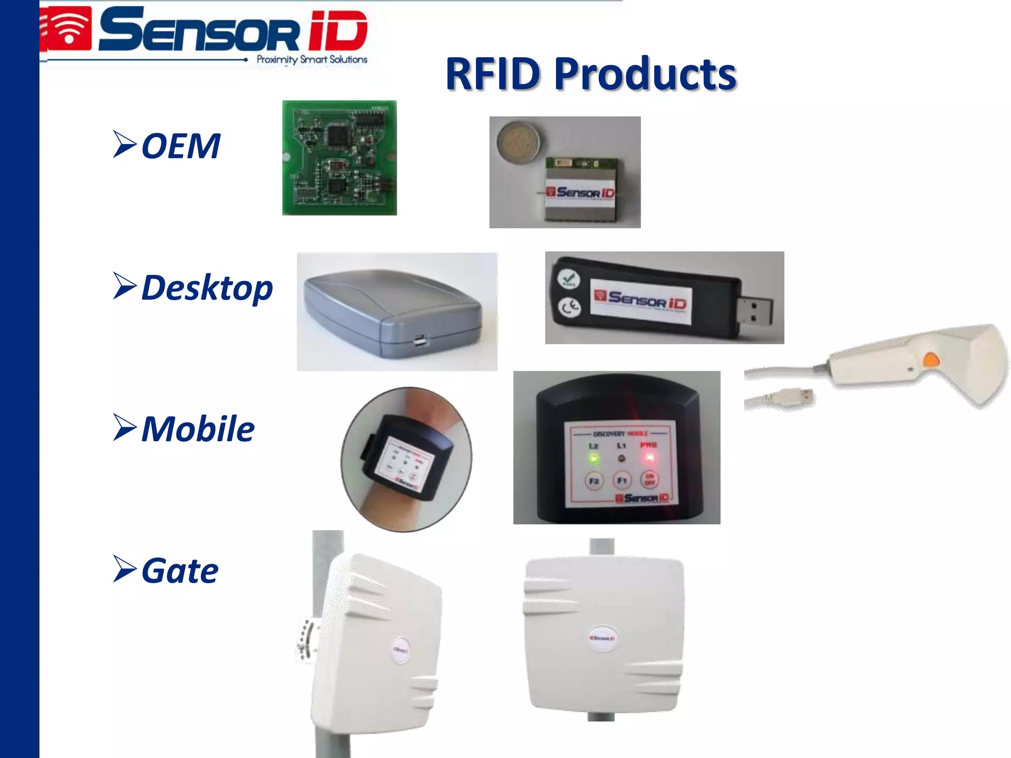 RFID Products
OEM
Desktop
Mobile
Gate
 