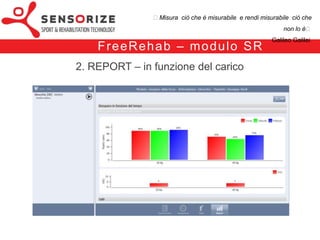 ₺Misura ciò che è misurabile e rendi misurabile ciò che non lo è₺
                                                              Galileo Galilei


F re e Re h a b – m o d u l o S R
   3. REPORT – salto verticale
 