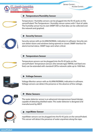 Brosur AKCP sensor Probe4 | PDF