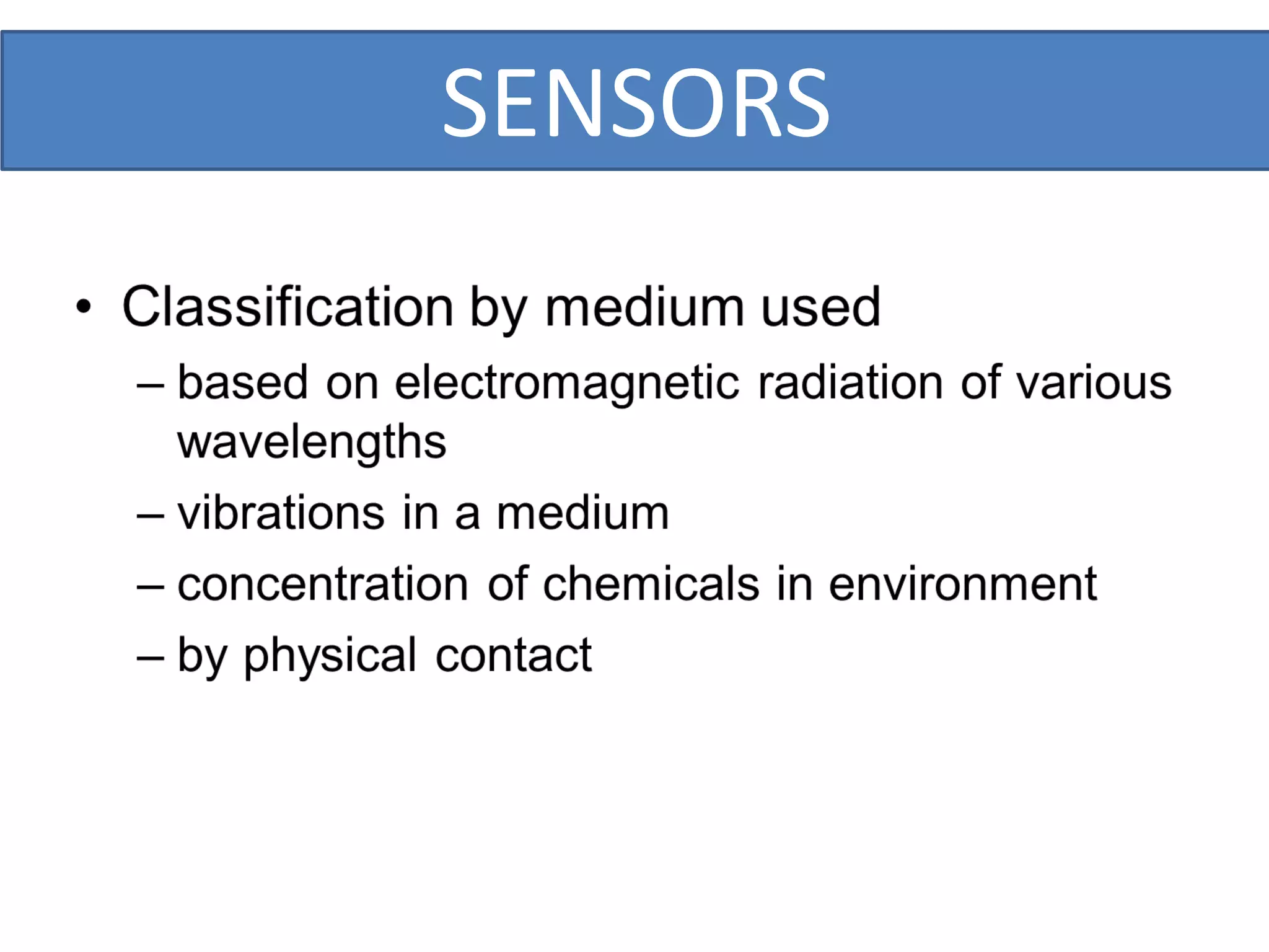 SENSORS
 