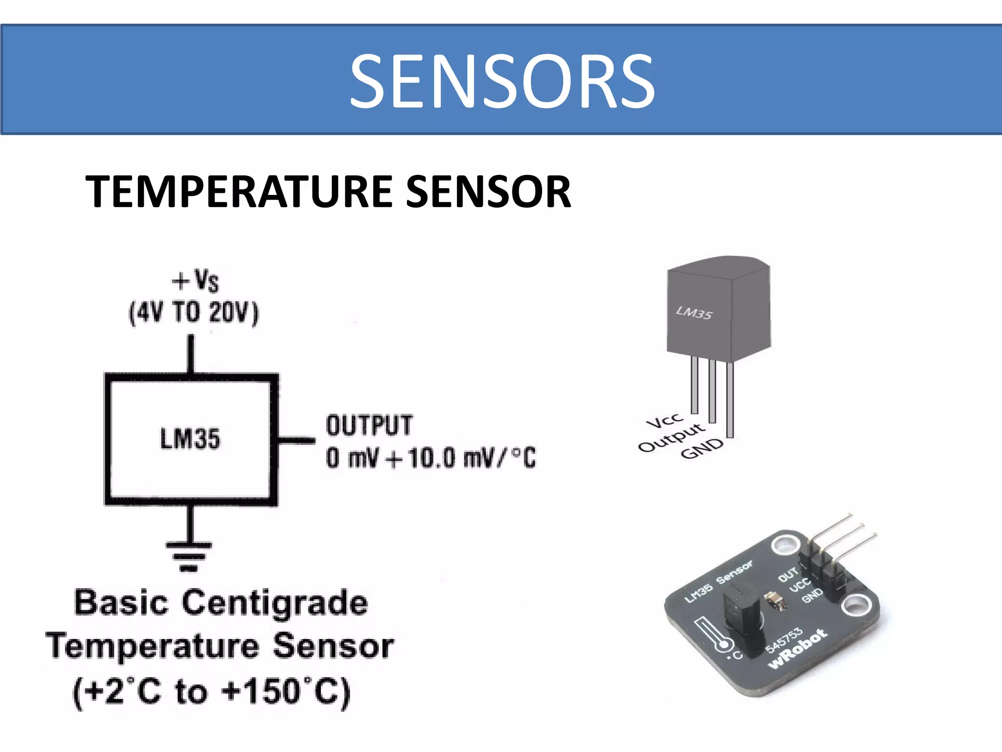 SENSORS
TEMPERATURE SENSOR
 