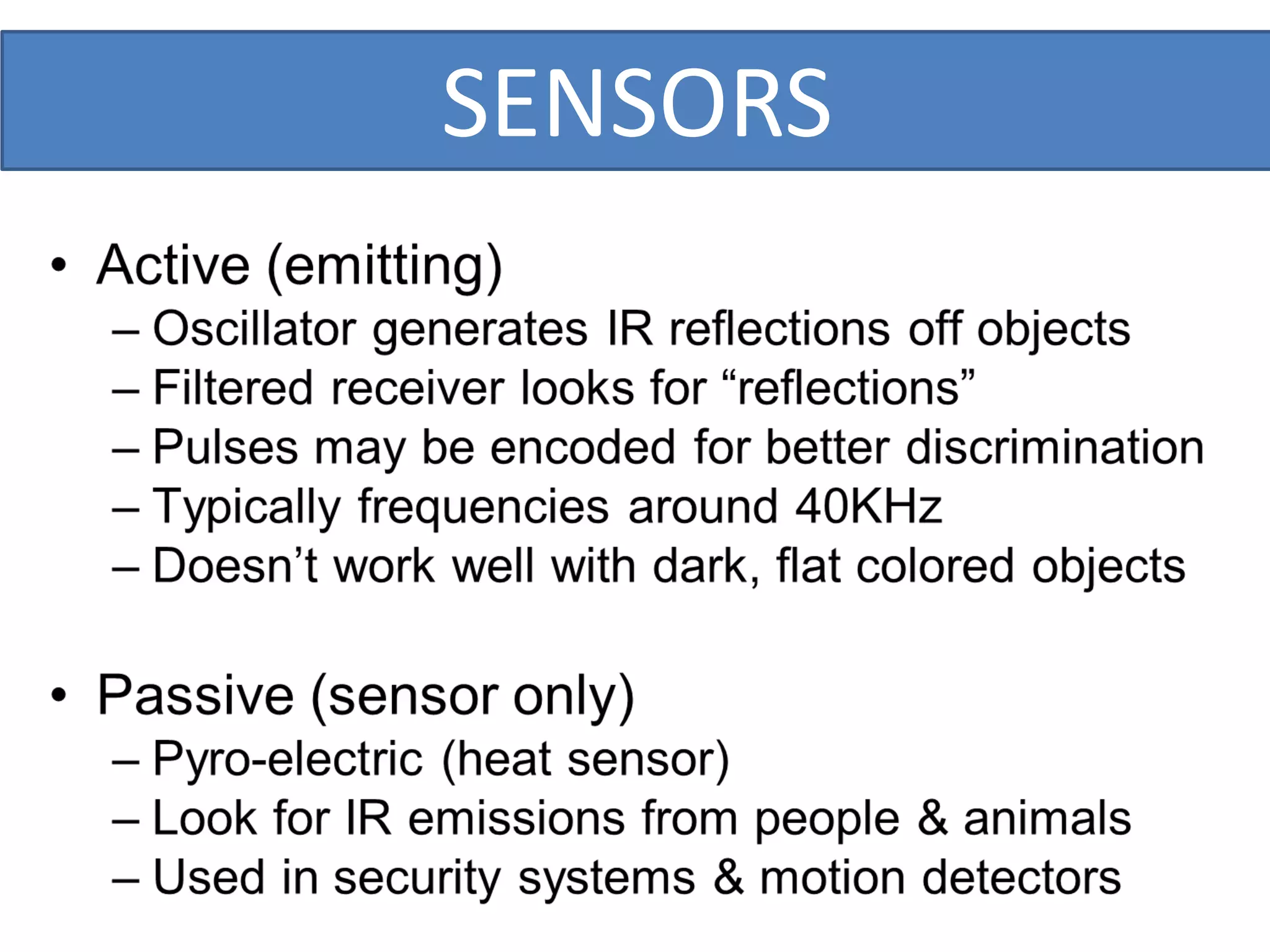 SENSORS
 