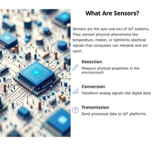 Sensors and Actuators in IoT - by Jairaj R | PPTX