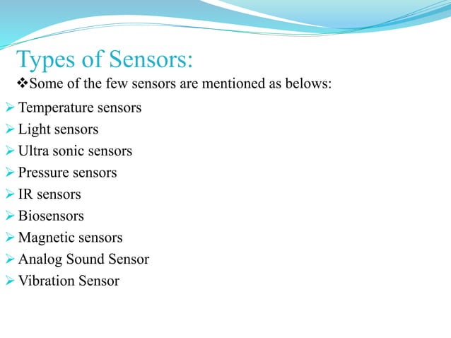 Basic Sensors Technology | PPTX | Internet of Things | Internet