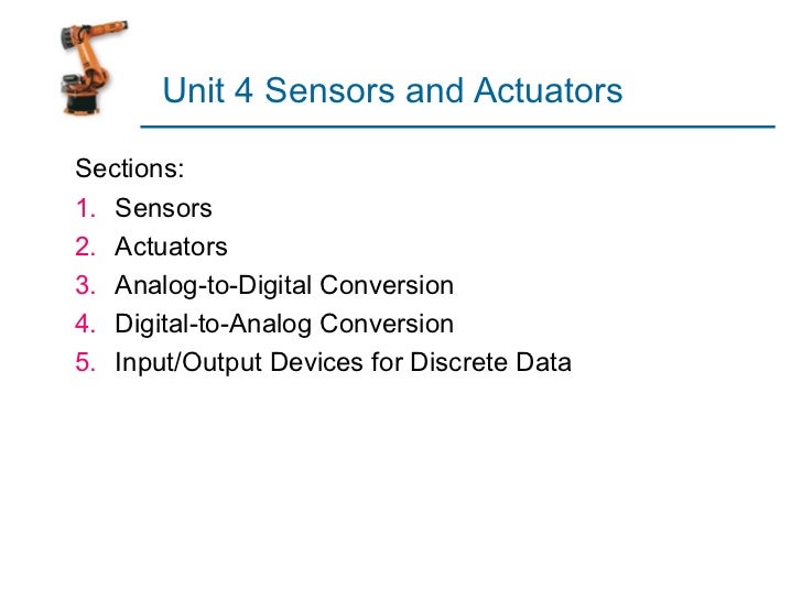 Sensors and actuators