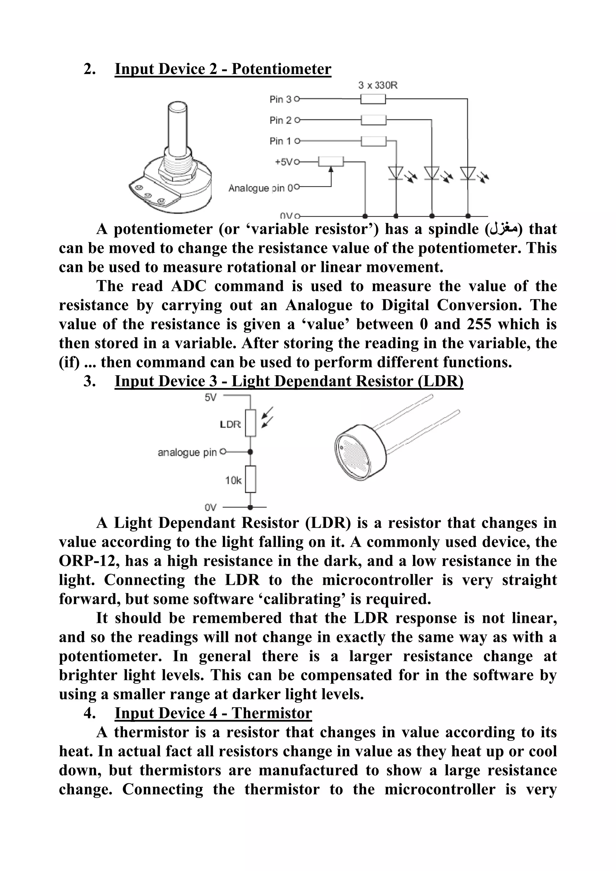 Sensors and microcontroller interfacing | PDF | Computer Peripherals ...