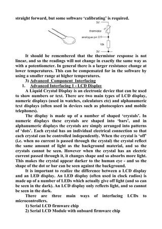 Sensors and microcontroller interfacing | PDF